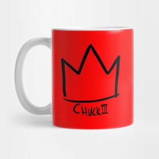 King Chuck III Crown (black drawing) Mug